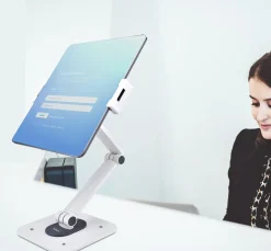 StarTech.com Adjustable Tablet Stand for Desk, Desk/Wall