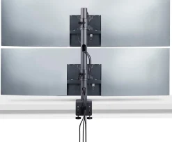 StarTech.com Desk Mount For 2x Vertically Stacked Monitors, Dual