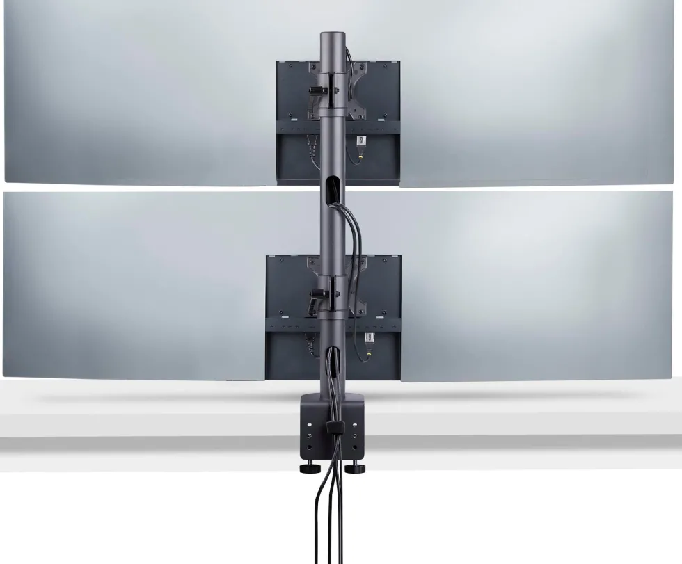 StarTech.com Desk Mount For 2x Vertically Stacked Monitors, Dual