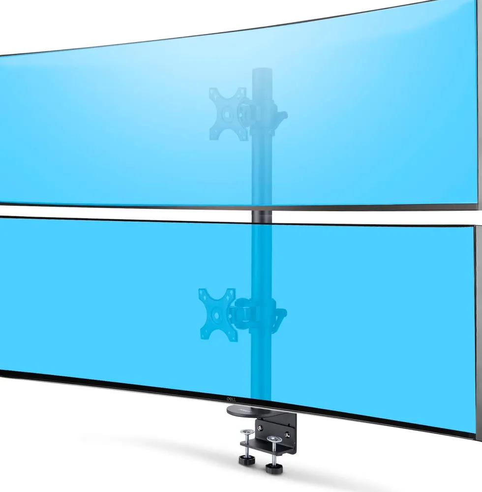 StarTech.com Desk Mount For 2x Vertically Stacked Monitors, Dual