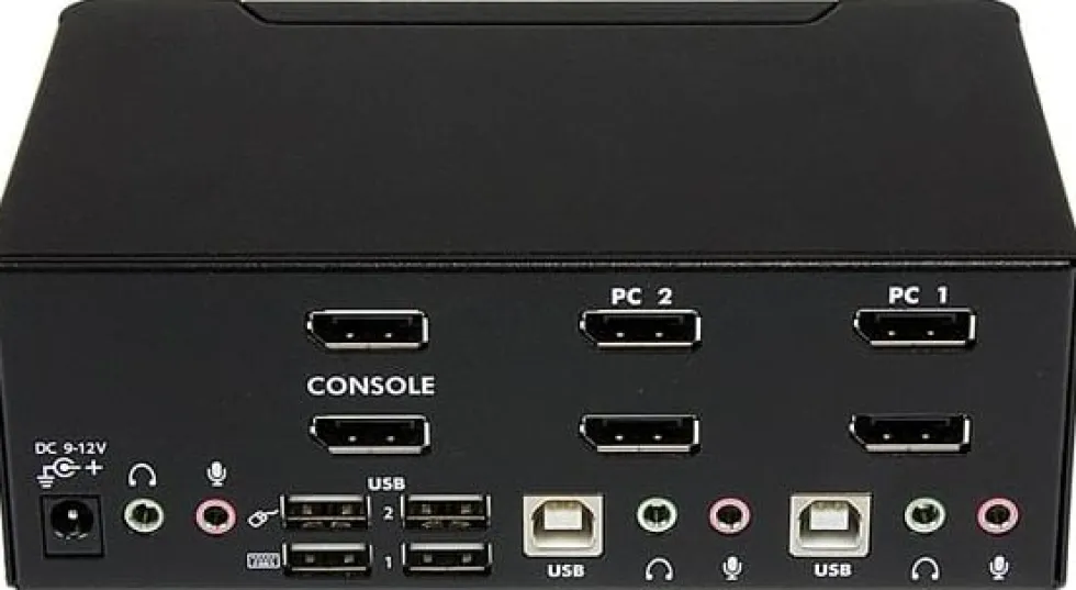 StarTech.com Dubbel USB DisplayPort KVM-switch med 2 portar,