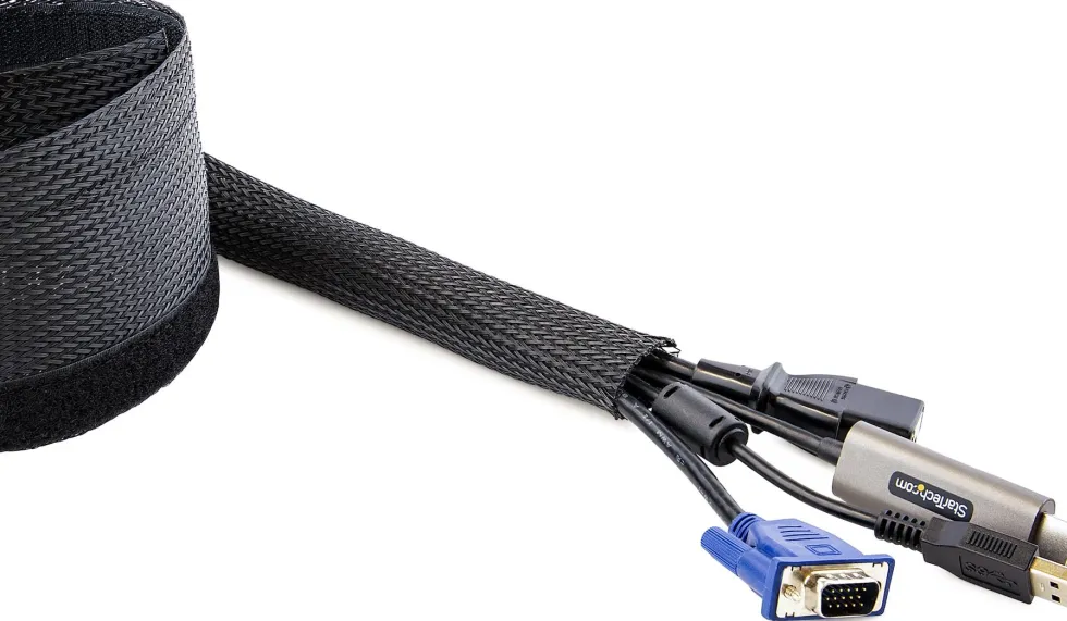 StarTech.com 10ft (3m) Cable Management Sleeve, Trimmable Heavy