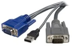 StarTech.com 6 ft Ultra-Thin USB VGA 2-in-1 KVM Cable