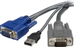 StarTech.com 6 ft Ultra-Thin USB VGA 2-in-1 KVM Cable