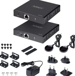 StarTech.com 4K HDMI Extender Over CAT5/CAT6 Cable, 4K 60Hz HDR