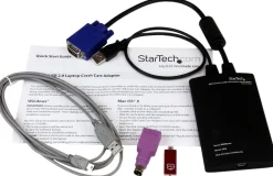 StarTech.com KVM-enhet till USB 2.0 akutvagn-adapter för bärbara