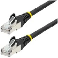 StarTech.com 7.5m CAT6a Ethernet Cable - Black - Low Smoke Zero