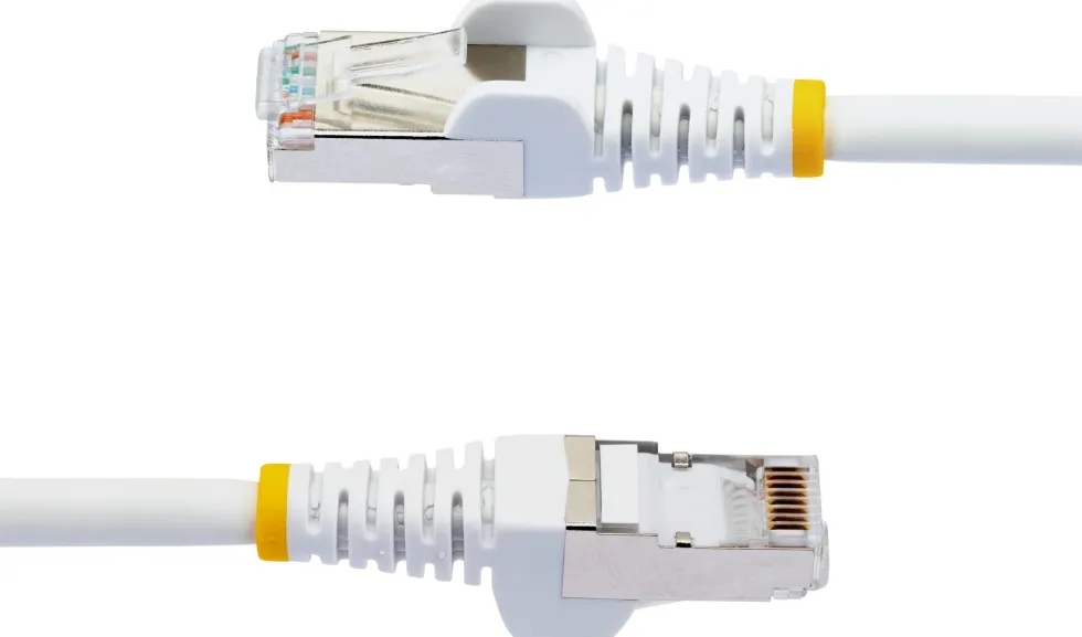 StarTech.com 1.5m CAT6a Ethernet Cable - White - Low Smoke Zero