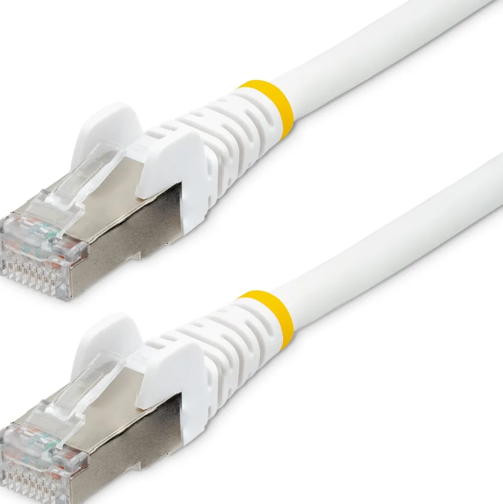 StarTech.com 1.5m CAT6a Ethernet Cable - White - Low Smoke Zero