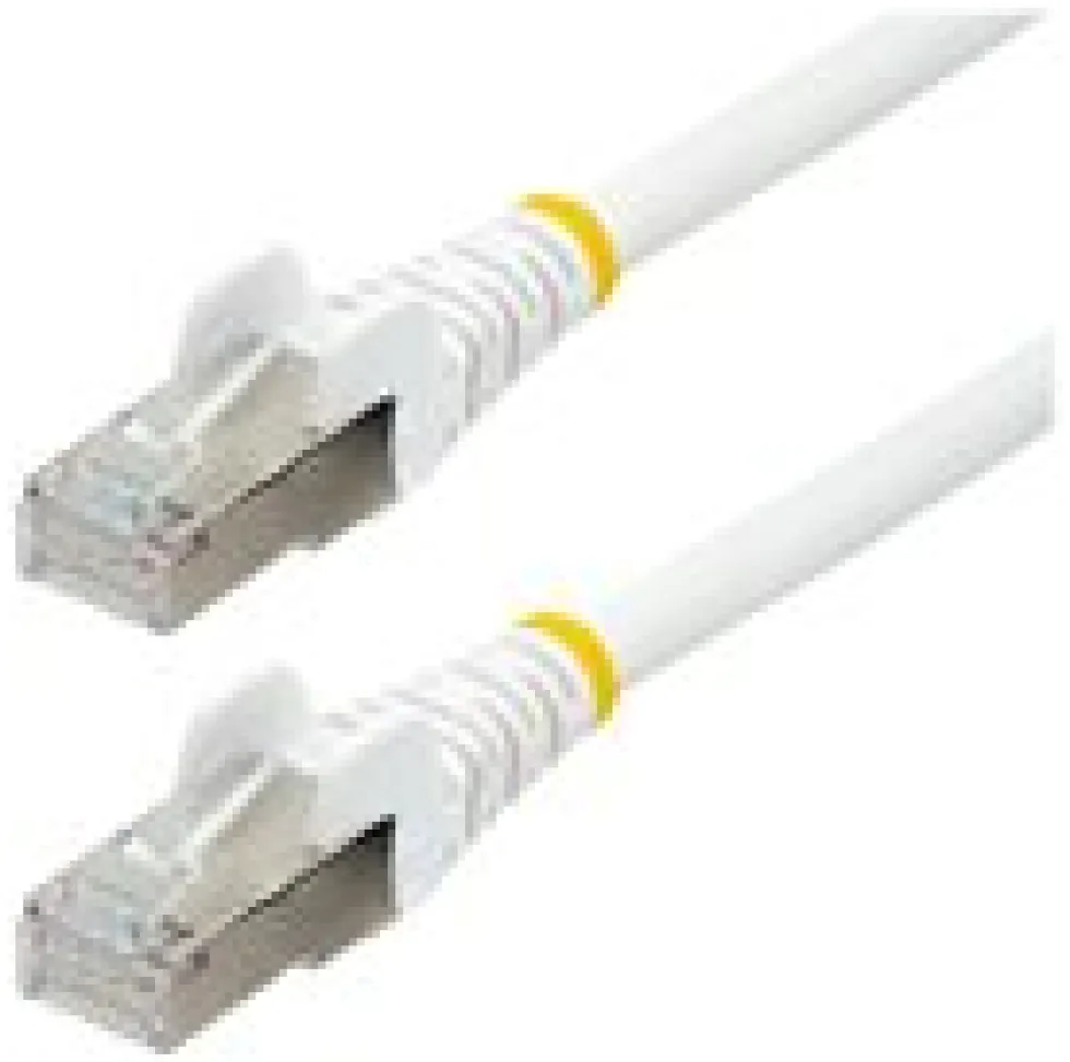 StarTech.com 1.5m CAT6a Ethernet Cable - White - Low Smoke Zero