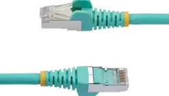 StarTech.com 5m CAT6a Ethernet Cable - Aqua - Low Smoke Zero