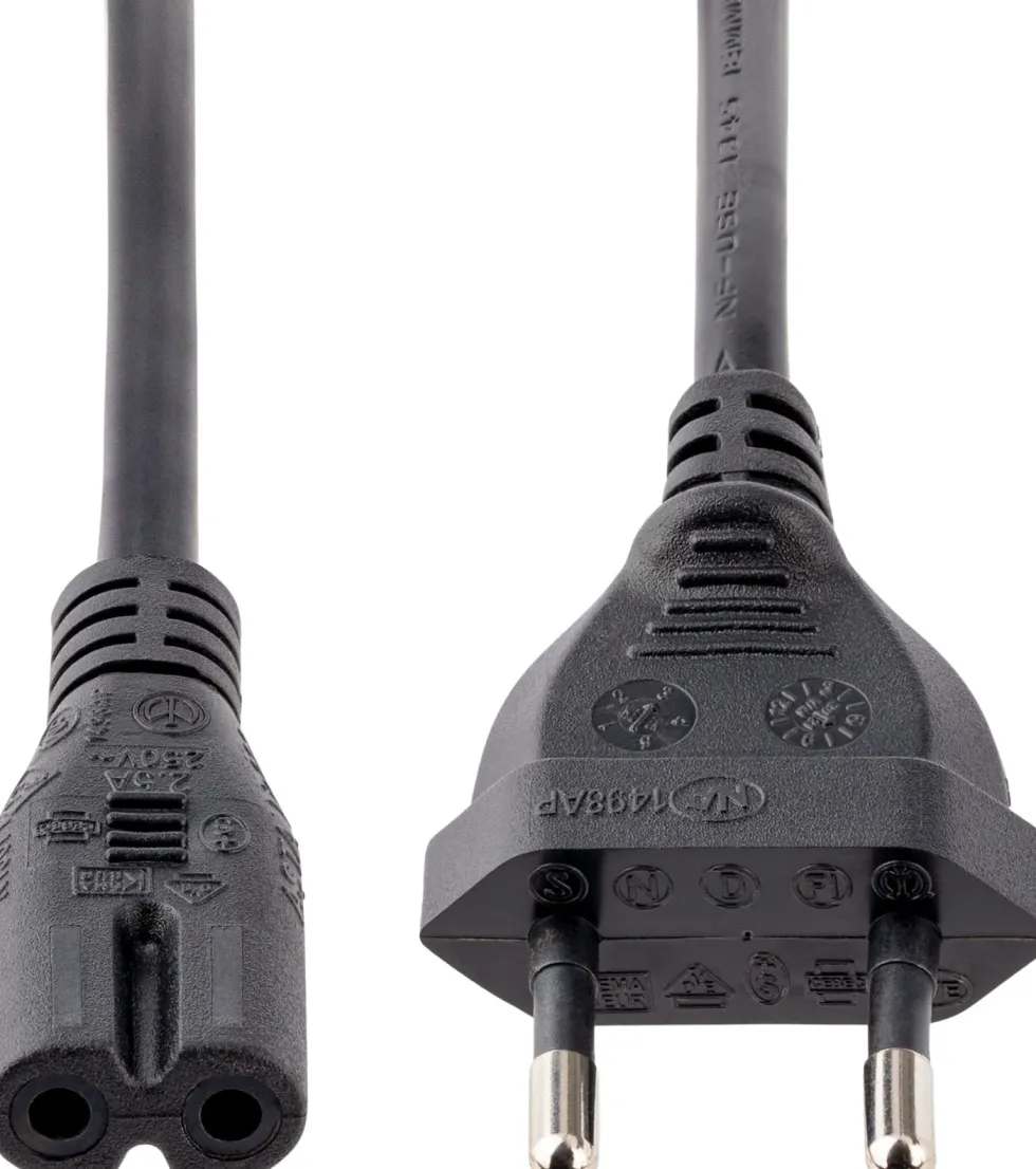 StarTech.com 3m (10ft) Laptop Power Cord, EU Plug to C7, 2.5A