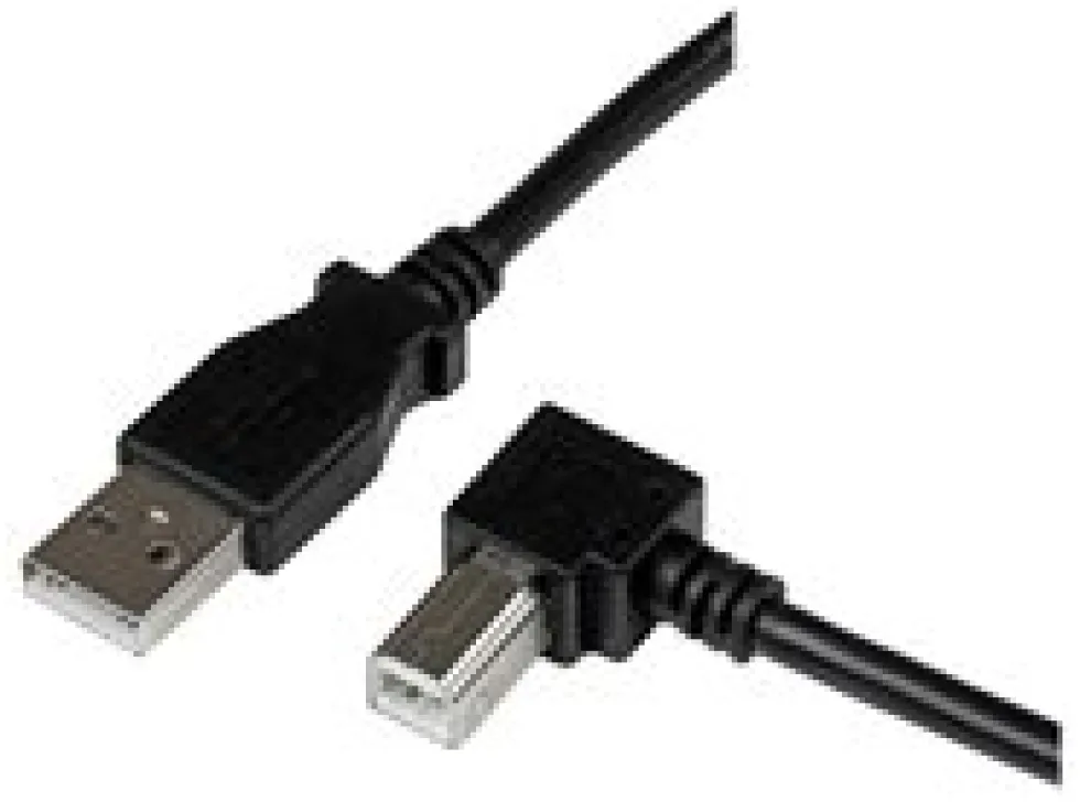 StarTech.com 1m USB 2.0 A to Right Angle B Cable Cord - 1 m USB