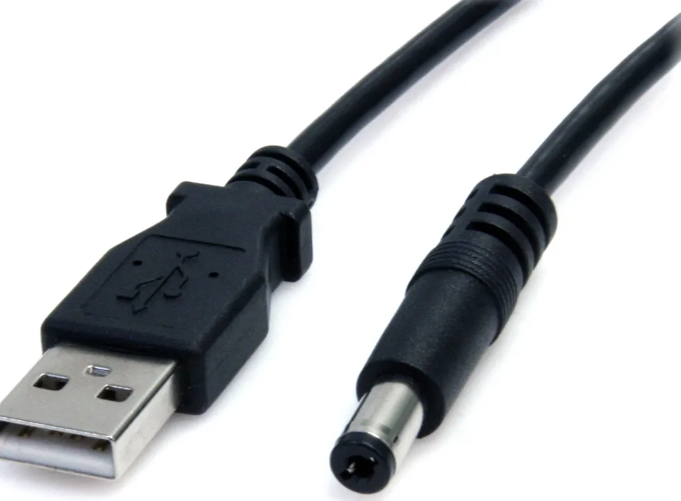 StarTech.com 2m USB to Type M Barrel Cable - USB to 5.5mm 5V DC