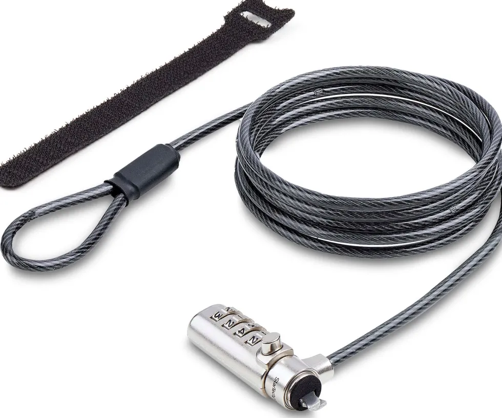 StarTech.com Nano Slot Compatible 6.6ft (2m) Cable Lock, Laptop