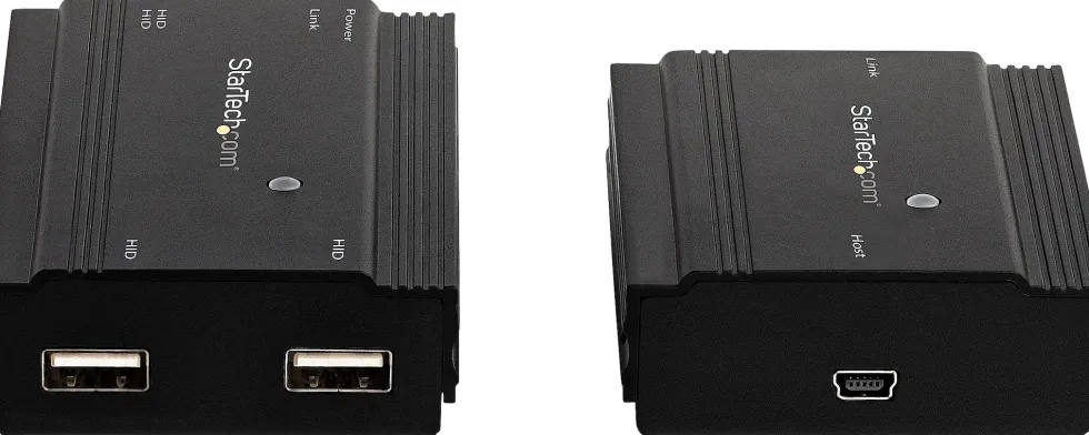StarTech.com 4-ports USB 2.0-förlängarhubb över Single