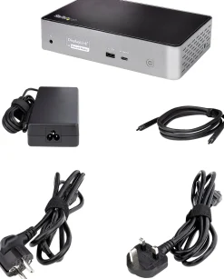 StarTech.com USB-C Dock, 4K 60Hz Quad Monitor DisplayPort &