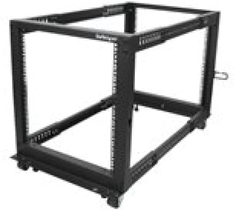 StarTech.com 12U 19-tums öppet serverrack - 4 stolpar justerbart