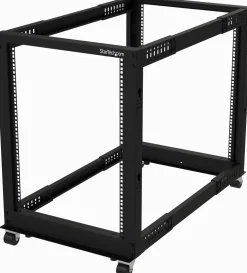 StarTech.com 15U 19-tums öppet serverrack - 4 stolpar justerbart