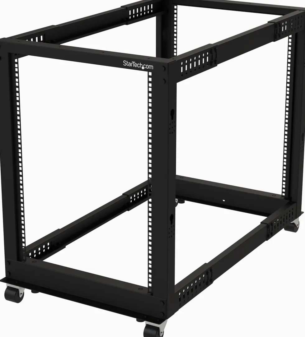 StarTech.com 15U 19-tums öppet serverrack - 4 stolpar justerbart