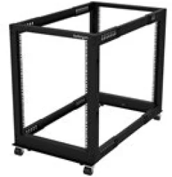 StarTech.com 15U 19-tums öppet serverrack - 4 stolpar justerbart
