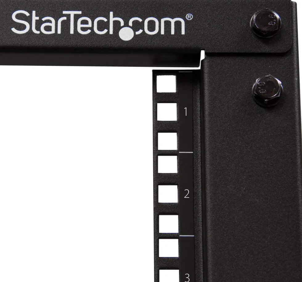 StarTech.com 15U 19-tums öppet serverrack - 4 stolpar justerbart