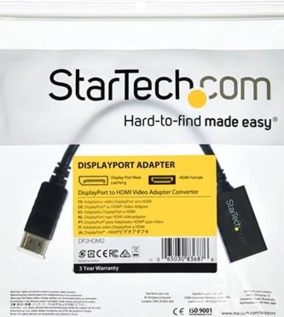 Startech DisplayPort till HDMI-videoadapter - Videokort