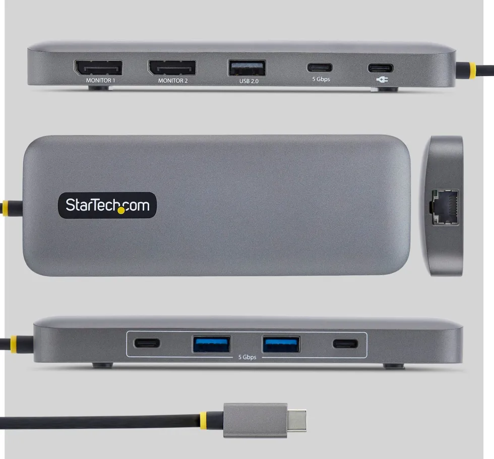 Startech - Dockningsstation - USB-C 3.2 Gen 1 - 2 x DP