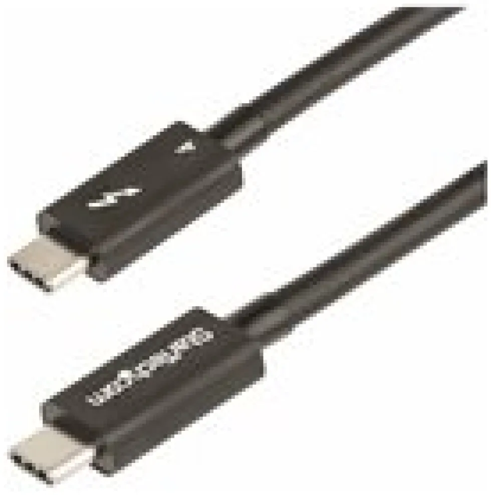 StarTech 1.6ft (50cm) Thunderbolt 4 Cable, 40Gbps, 100W Power