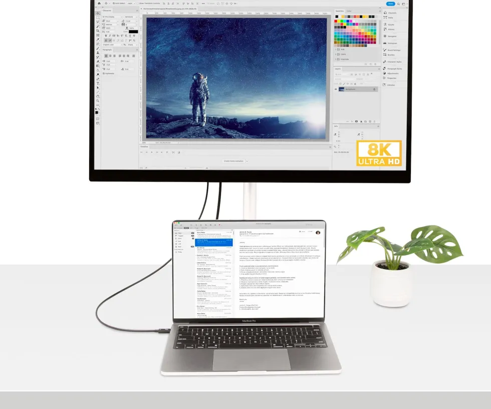 StarTech 1.6ft (50cm) Thunderbolt 4 Cable, 40Gbps, 100W Power