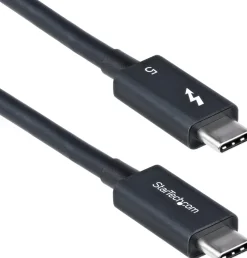 StarTech 2.6ft (80cm) Thunderbolt 5 Cable, 80Gbps/120Gbps,
