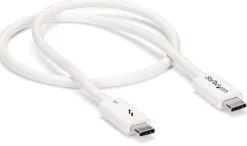 StarTech 1.6ft (50cm) Thunderbolt 3 Cable, 40Gbps, 100W PD,
