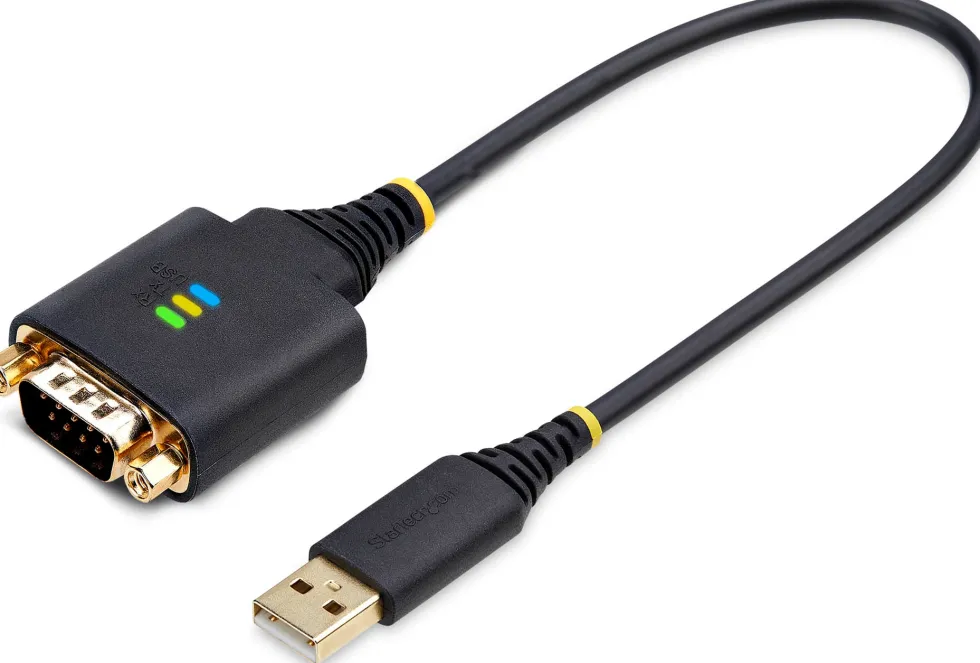 StarTech 1ft (30cm) USB to Serial Adapter Cable, COM Retention,