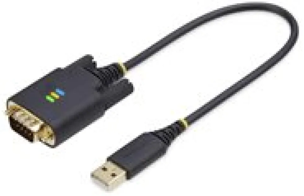 StarTech 1ft (30cm) USB to Serial Adapter Cable, COM Retention,