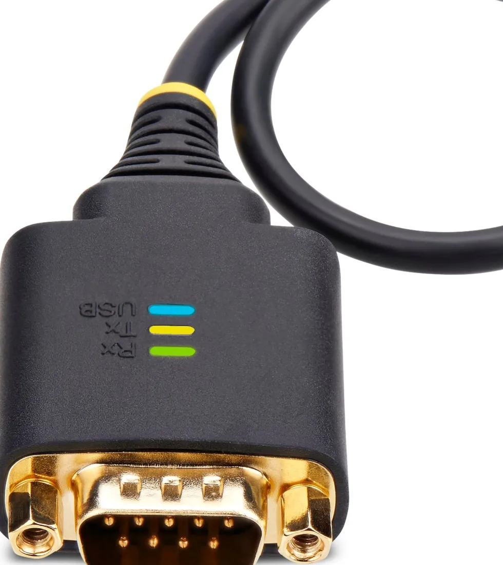 StarTech 1ft (30cm) USB to Serial Adapter Cable, COM Retention,