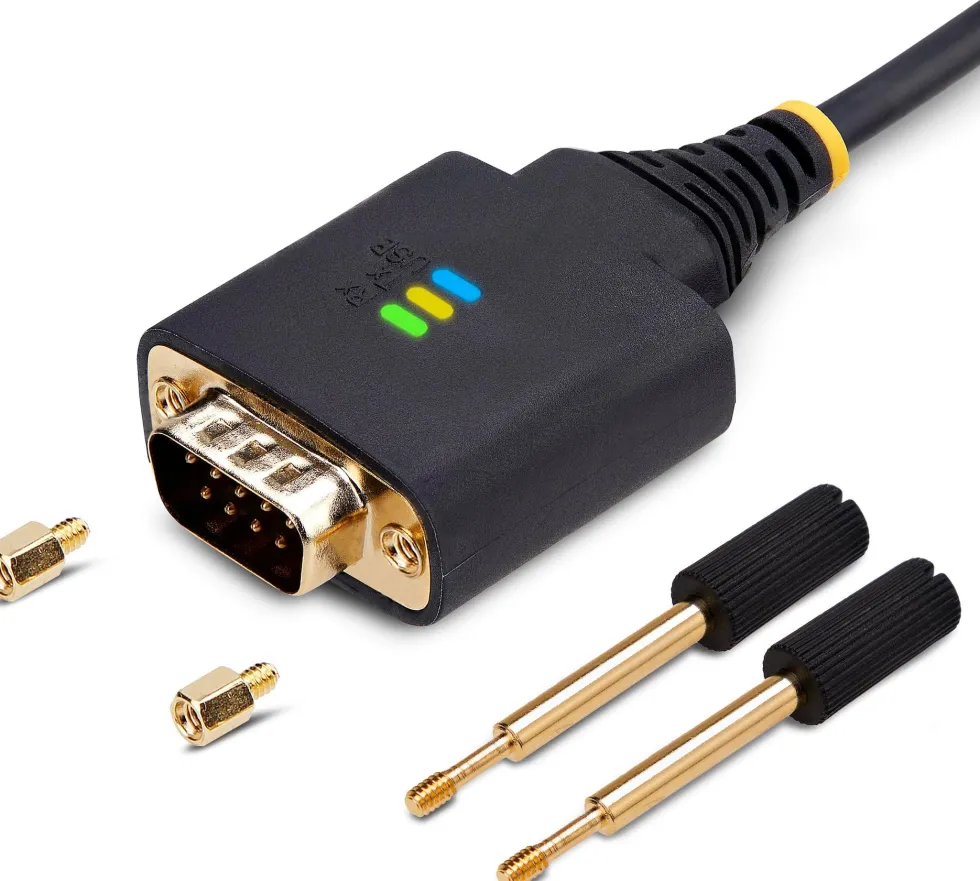 StarTech 1ft (30cm) USB to Serial Adapter Cable, COM Retention,
