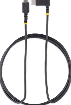 StarTech 6ft (2m) USB C Charging Cable Right Angle, 60W PD 3A,