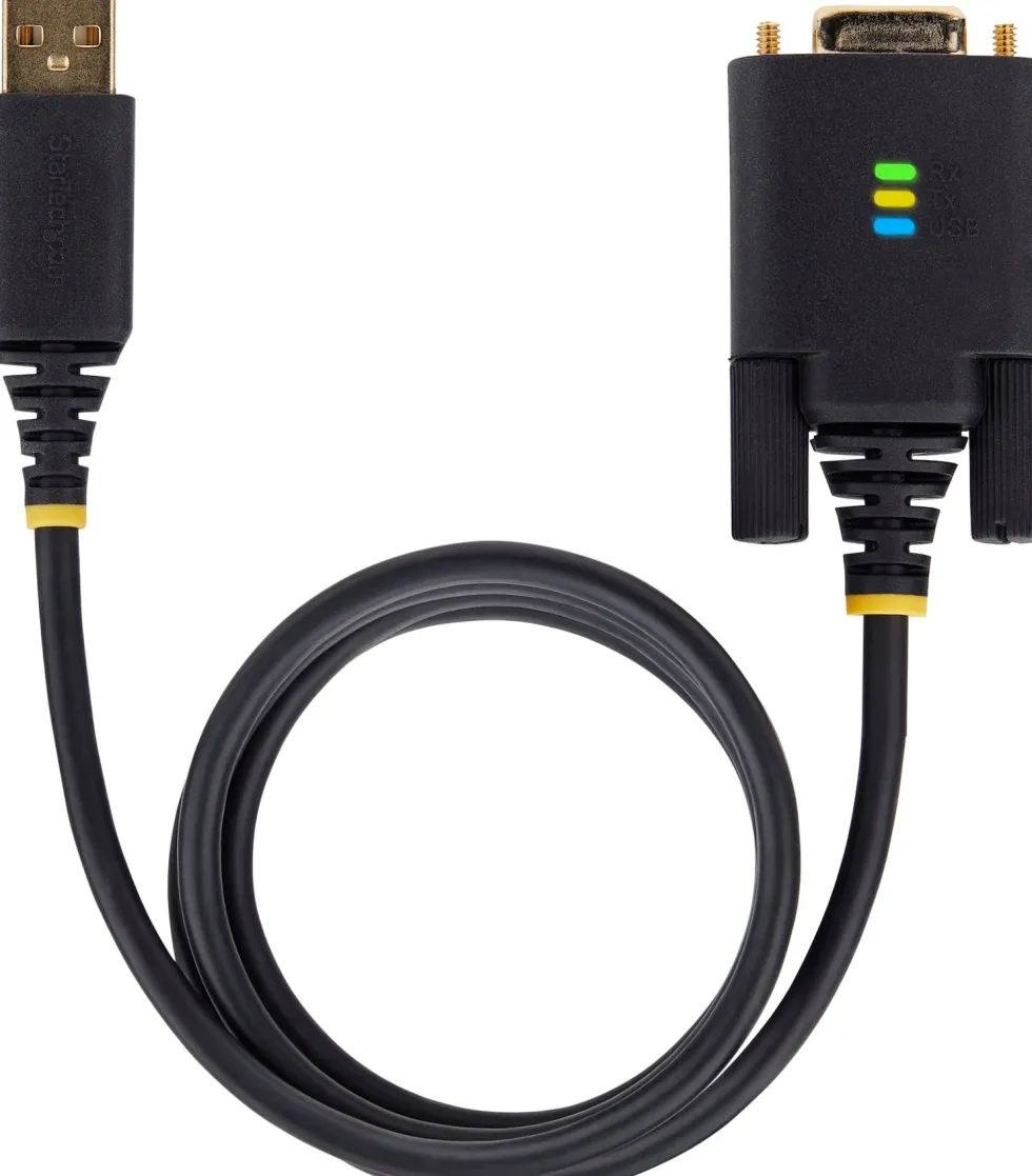 StarTech 3ft (1m) USB to Null Modem Serial Adapter Cable,