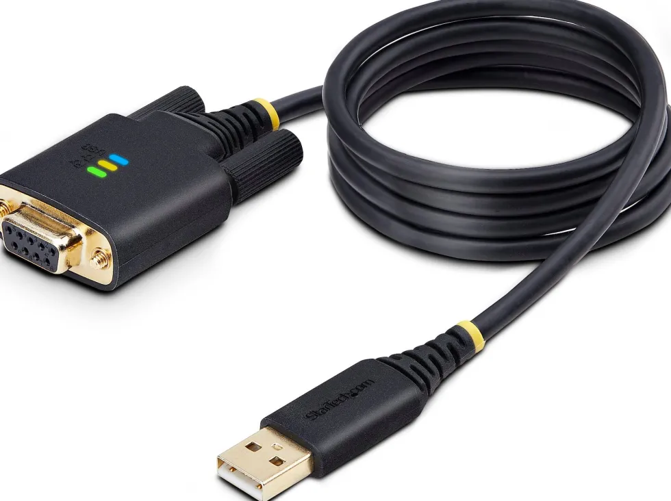 StarTech 3ft (1m) USB to Null Modem Serial Adapter Cable,