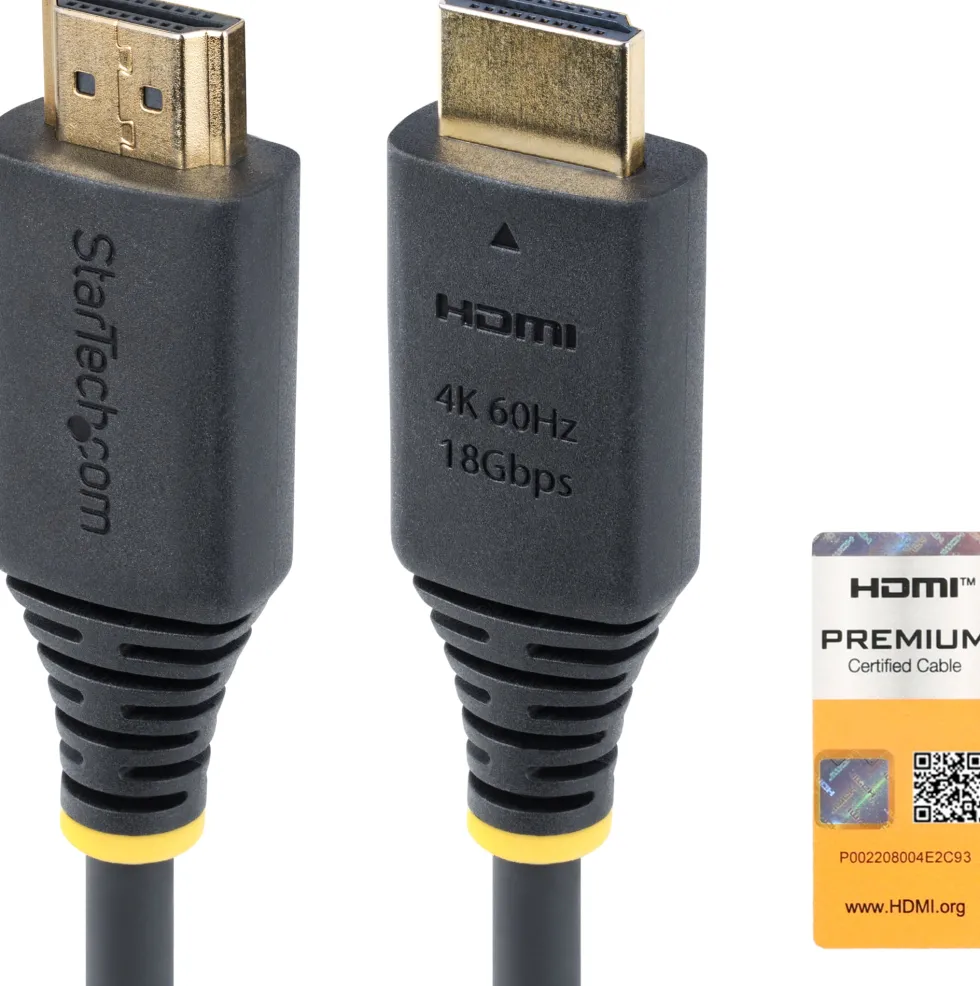 Startech 1m (3.3ft) Premium Certified High Speed HDMI Cable,