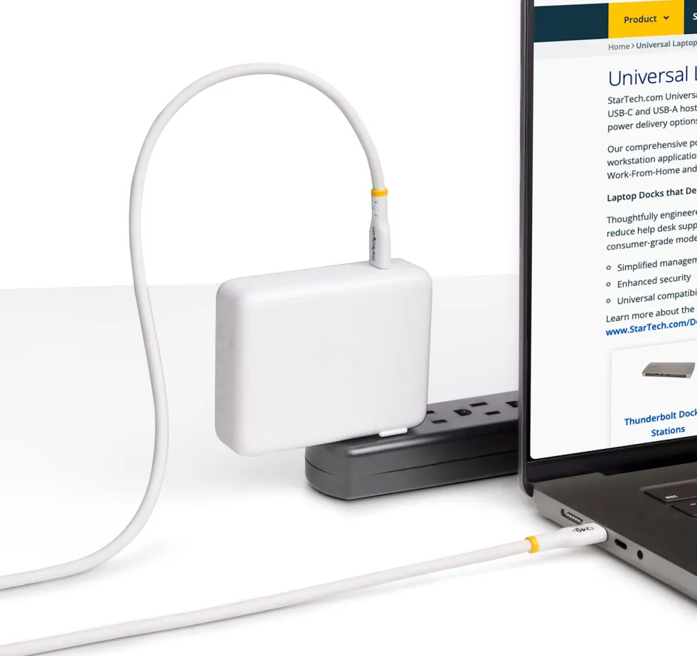 StarTech 2m USB C Charging Cable, USB-IF Certified USB-C Cable,