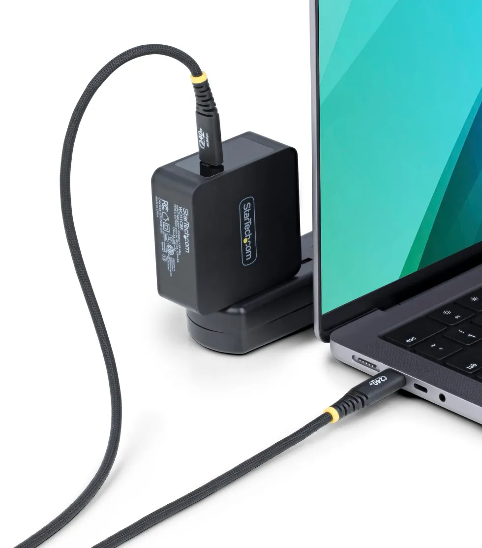 StarTech 3m USB-C Charging Cable, 240W, Silicone Jacket w/Braid
