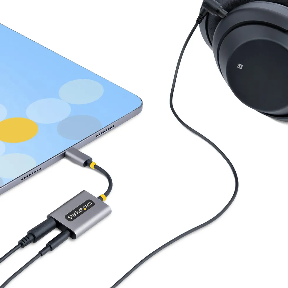 Startech USB-C Headphone Splitter, USB Type C Dual Headset