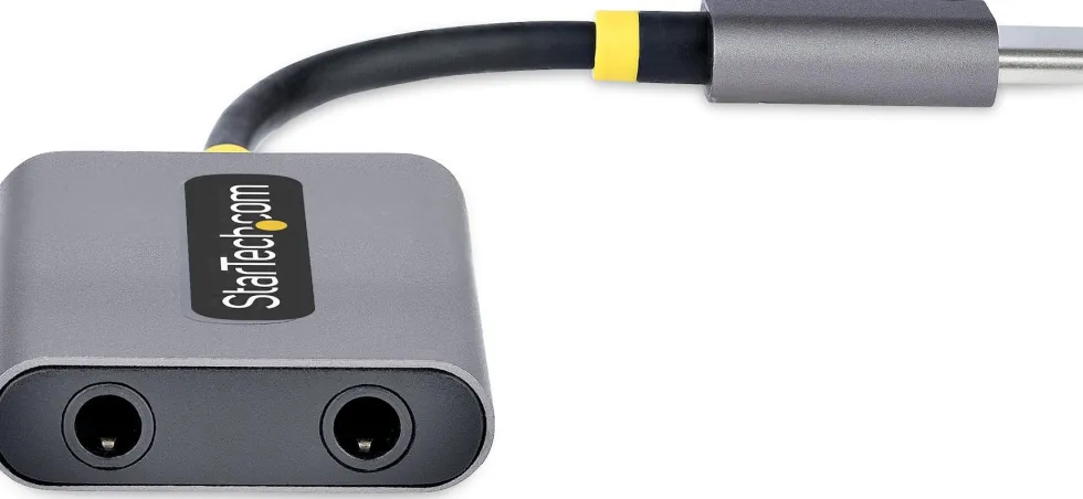 Startech USB-C Headphone Splitter, USB Type C Dual Headset