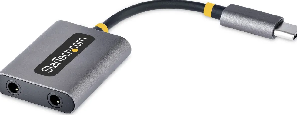 Startech USB-C Headphone Splitter, USB Type C Dual Headset