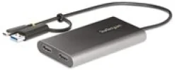 Startech USB-C to Dual-HDMI Adapter, USB-C or A to 2x HDMI, 4K