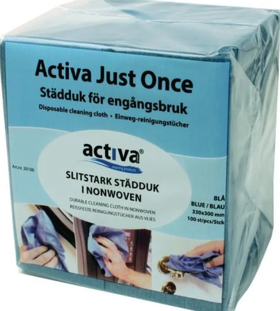 Städduk JustOnce engångs blå 100/fp