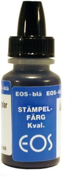 Stämpelfärg EOS Blå, för självfärgande stämplar