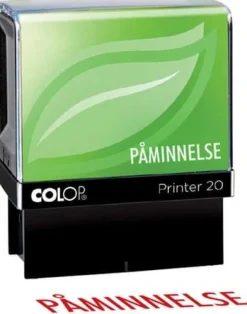 Stämpel "PÅMINNELSE" 34x8mm COLOP Röd