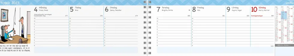 Stor Plankalender Humor 2027